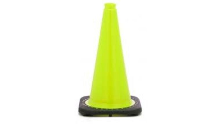 18″ Traffic Safety Cone (3 LB) – Lime | Rental