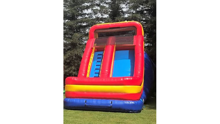18′ Single Lane Inflatable Dry Slide Game | Rental