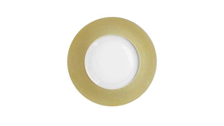 Rim Glass Charger Plate Rental – Gold | Rental