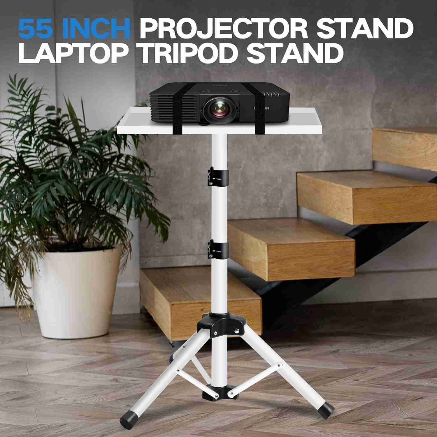 Projector Stand | 22 to 55” | White | Rental Projector Stand | 22 to 55” | White | Rental