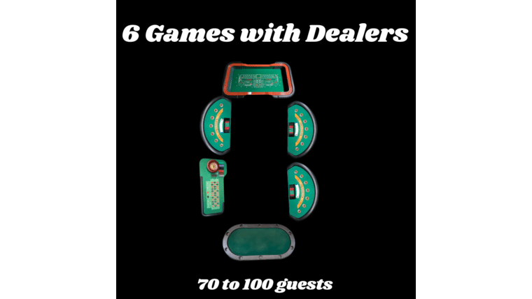 Casino Game Package Rental | “Lucky Money” | 6 Games | Rental