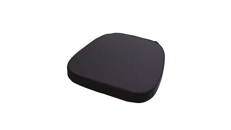 Chair Pad – Black Chiavari Chair Cushion w/ Velcro Straps | Rental