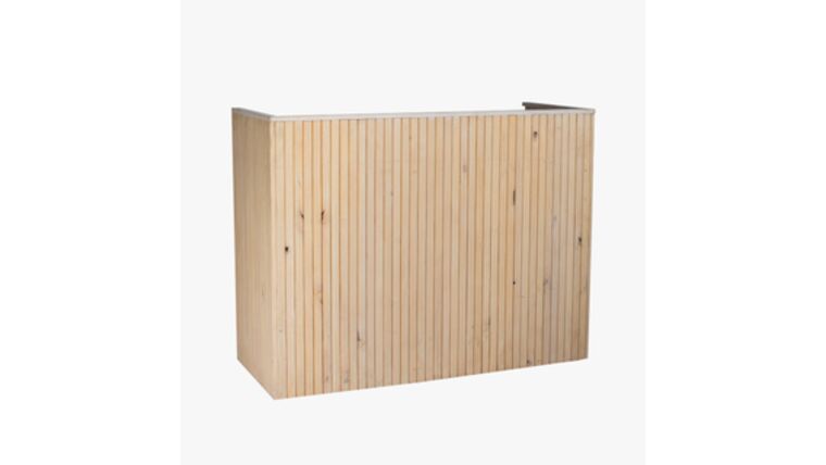 Rosewood DJ Booth Cover – 4′ | Rental