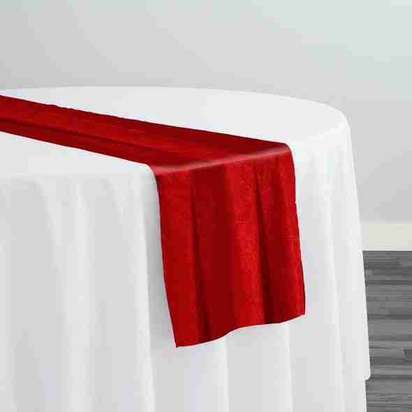 Lush Velvet Table Runner in Red | Rental Lush Velvet Table Runner in Red | Rental