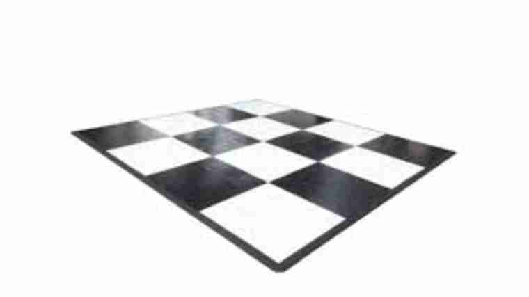 Custom Size | Slate Black & Slate White Dance Floor | Rental