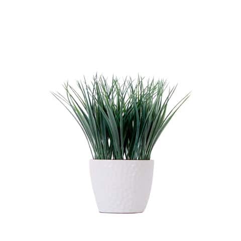 9″ Artificial Grass Plant with Decorative Planter | Rental 9″ Artificial Grass Plant with Decorative Planter | Rental