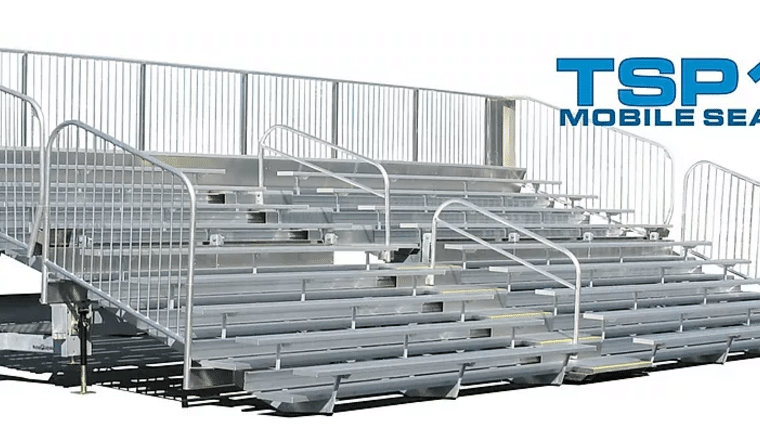 Bleacher – TSP10-300 Mobile Grandstand Bleacher Trailer (Seats 300*) | Rental