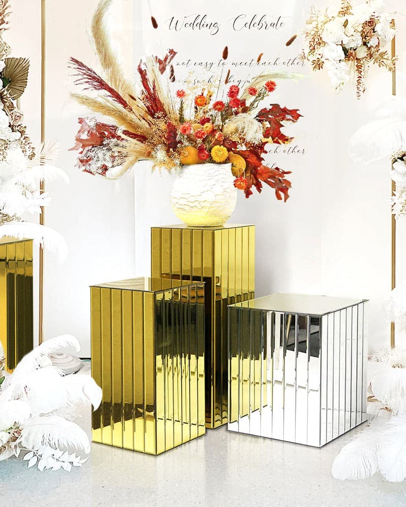 Segmented Mirror Glass Column | Rental Segmented Mirror Glass Column | Rental