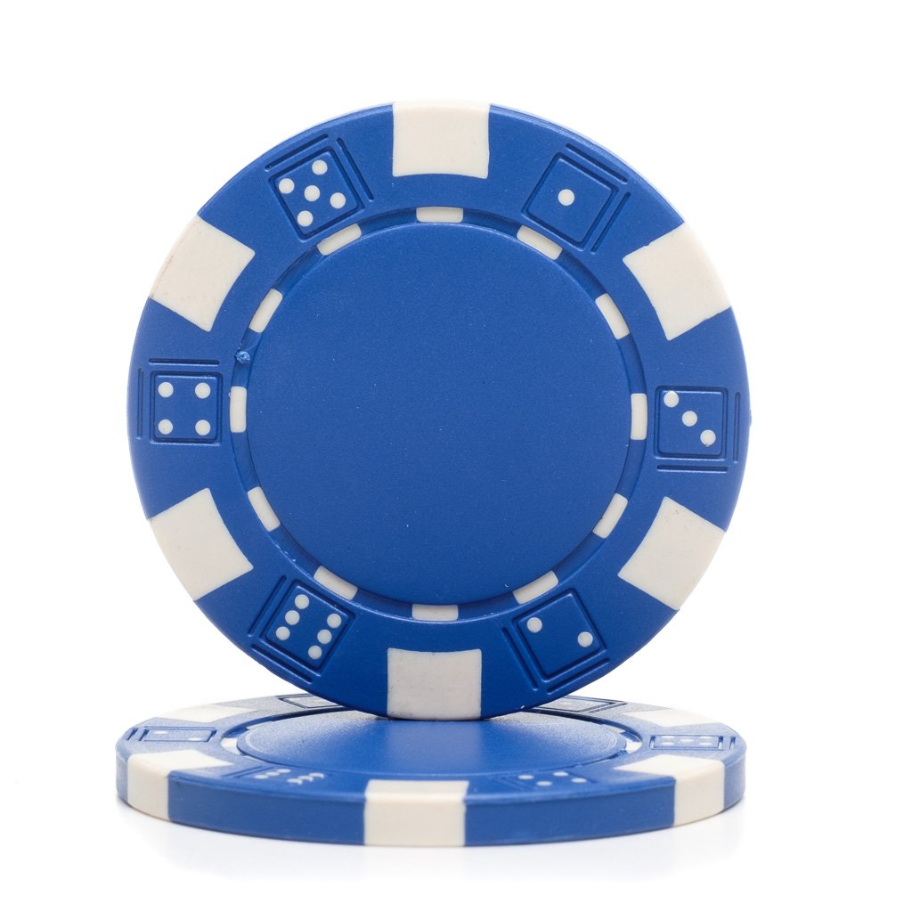 Part – Brybelly Blue Clay Composite Striped 11.5 Poker Chip | Rental Part – Brybelly Blue Clay Composite Striped 11.5 Poker Chip | Rental
