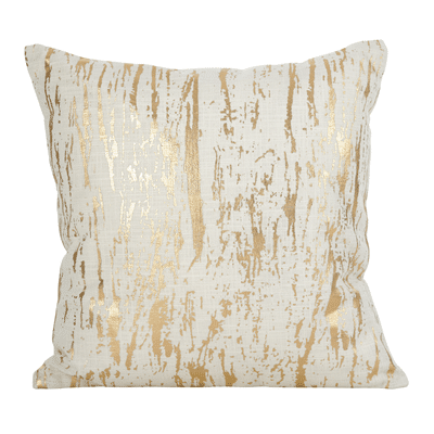 1612 Distressed Foil Print Pillow | Rental