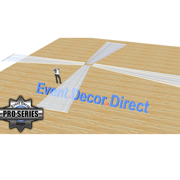 21ft 4-Panel Sheer Fabric Ceiling Draping in Assorted Colors | Rental 21ft 4-Panel Sheer Fabric Ceiling Draping in Assorted Colors | Rental