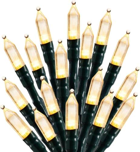 Brightown LED Christmas Mini Lights, 39Feet 100 LED Clear Bulbs String Lights with 8 Light Modes, Connectable Fairy Lights Plug in for Outdoor Xmas Trees Garland Wreath Holiday Dec | Rental