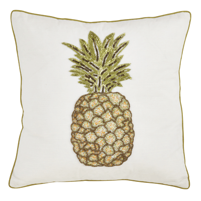 1792 – Beaded Pineapple Pillow – Poly Filled | Rental
