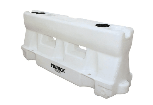 Water/Sand Ballastable Roadway Jersey Barrier – 32 in. H x 72 in. L x 18 in. W, 85 lbs – White | Rental