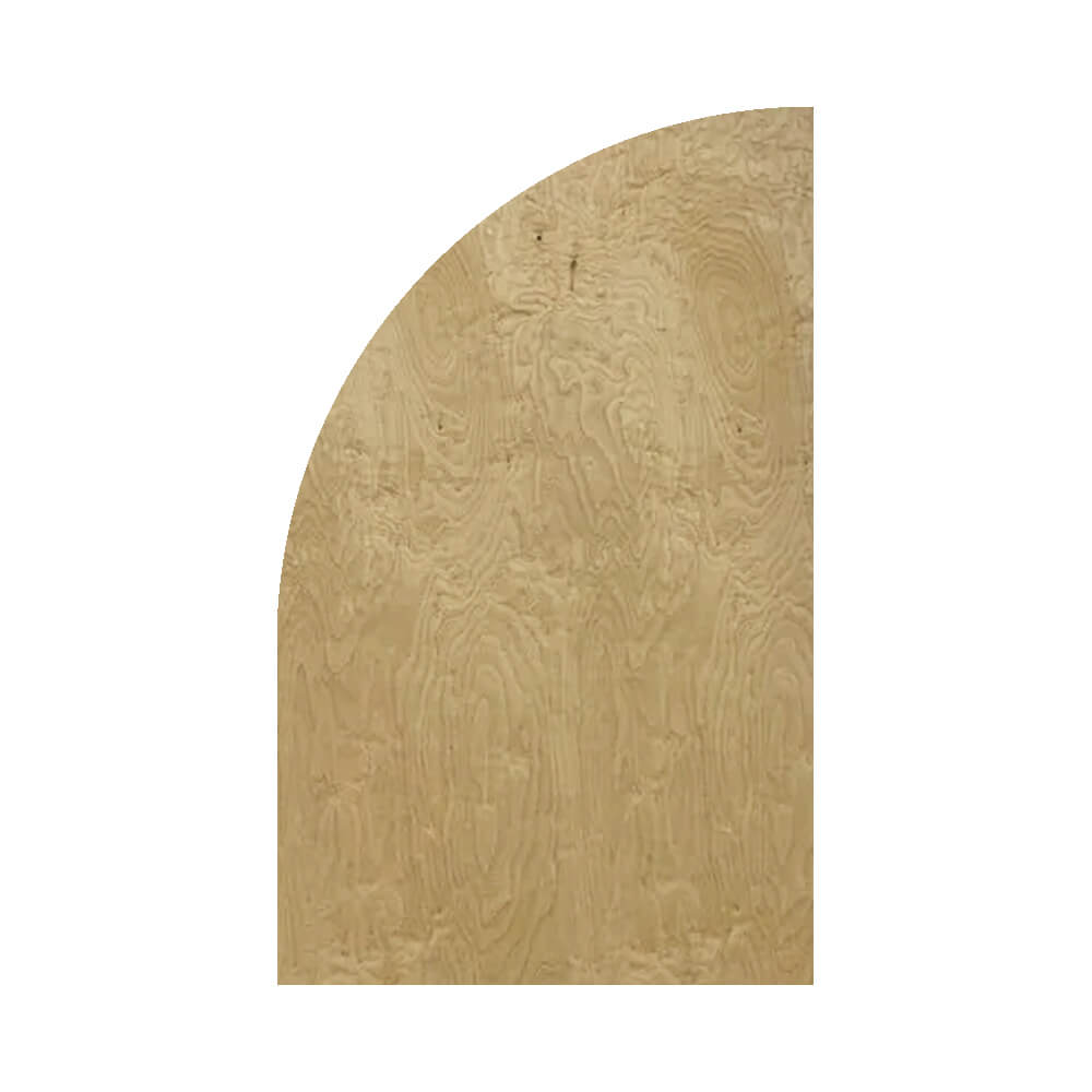 Chiara Half Arch Wall Panel – Wood 80″H x 40″W (Right Leaning) | Rental