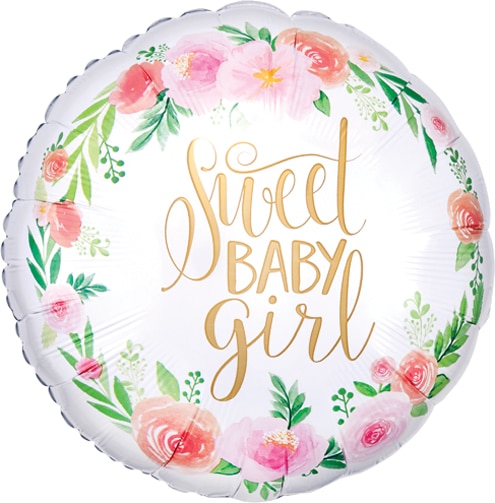 18″ It’s A Girl Floral Anagram Balloon | Purchase | Rental