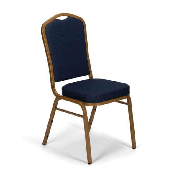 Axiom™ Crown Back Banquet Chair With Gold Frame – Navy Blue Patterned | Rental Axiom™ Crown Back Banquet Chair With Gold Frame – Navy Blue Patterned | Rental