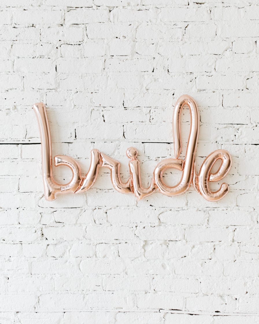 33in Rose Gold Bride Script | Rental 33in Rose Gold Bride Script | Rental