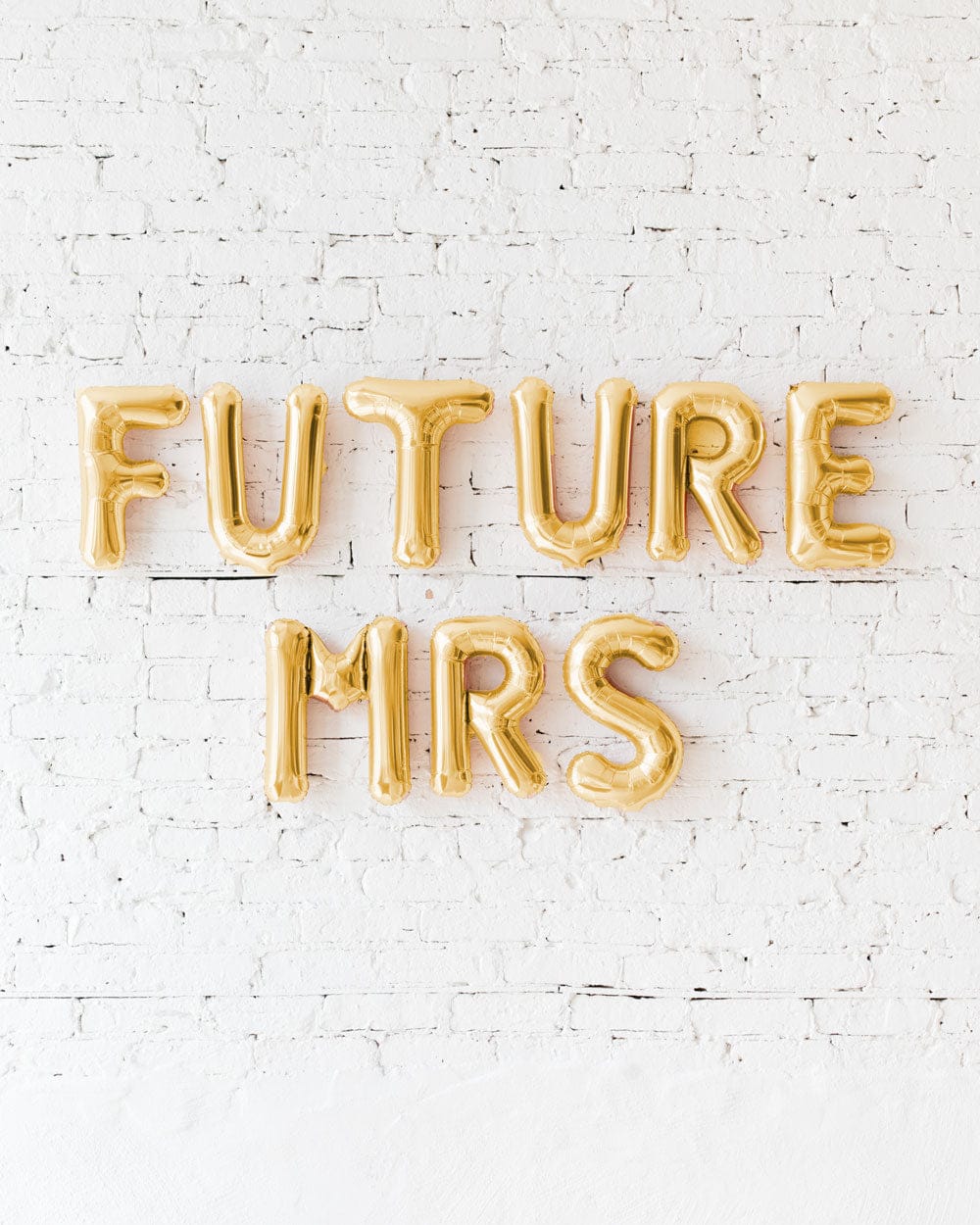 16in Gold FUTURE MRS Foil Balloon Set | Rental