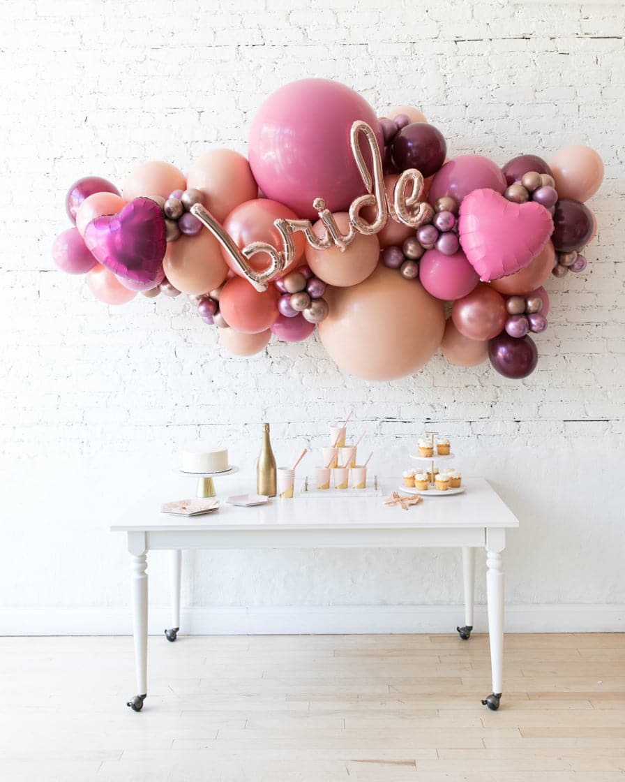 Berry Blush – BRIDE Backdrop Balloon Garland Install Piece | Rental Berry Blush – BRIDE Backdrop Balloon Garland Install Piece | Rental
