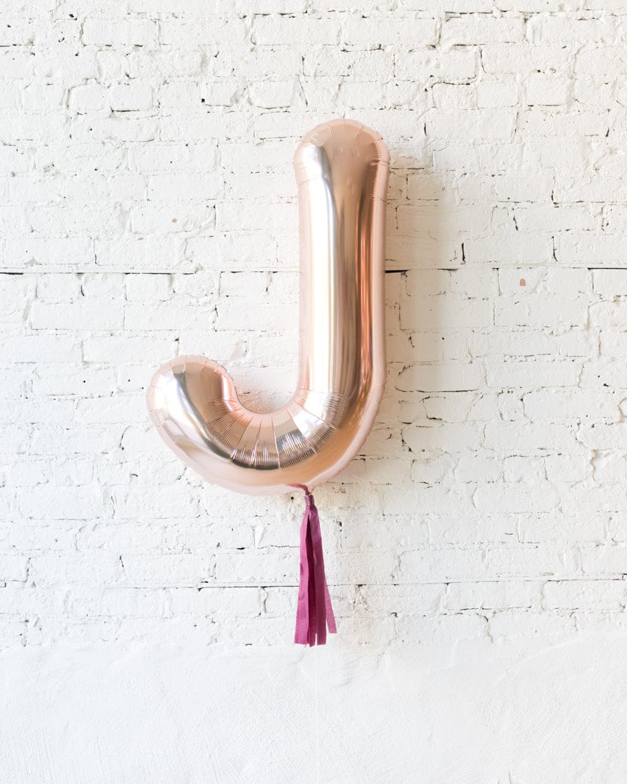 34in Rose Gold Individual Foil Letter with Burgundy Skirt | Rental 34in Rose Gold Individual Foil Letter with Burgundy Skirt | Rental