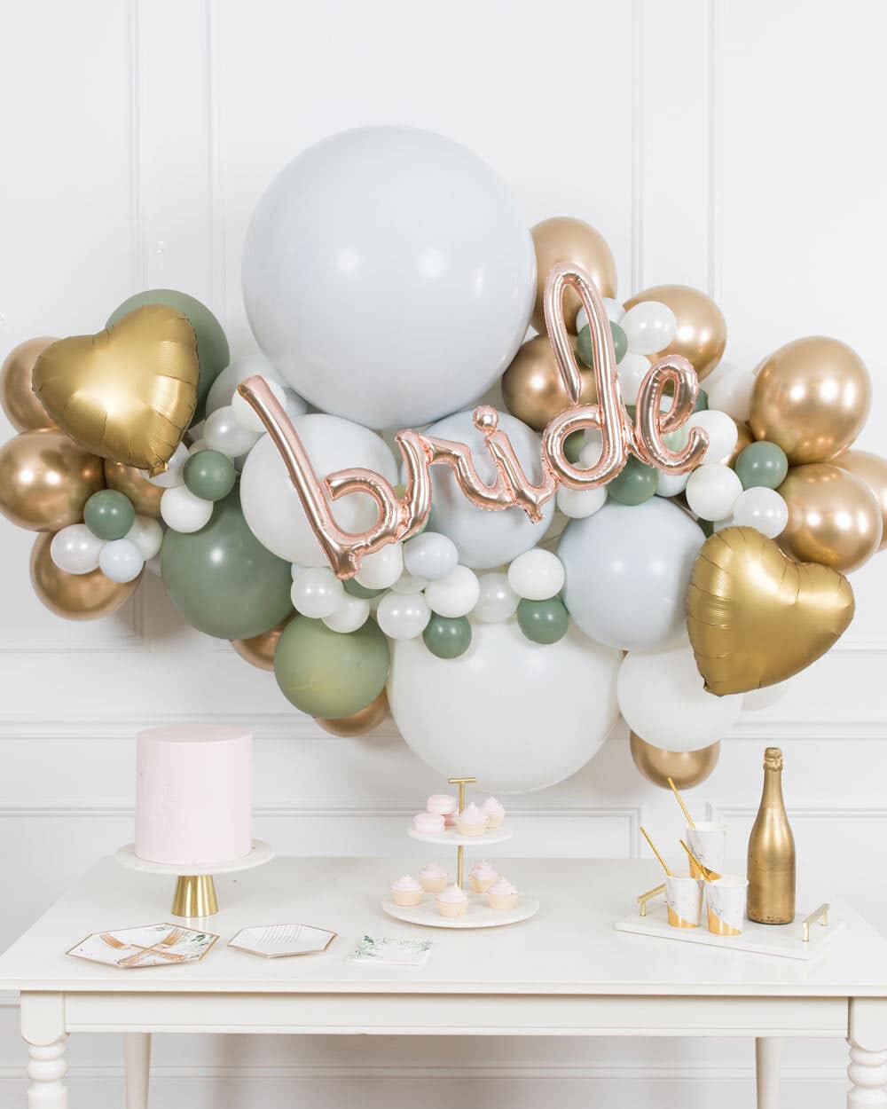 Blushing – Balloon Backdrop Install Piece with Foils – 6ft | Rental Blushing – Balloon Backdrop Install Piece with Foils – 6ft | Rental