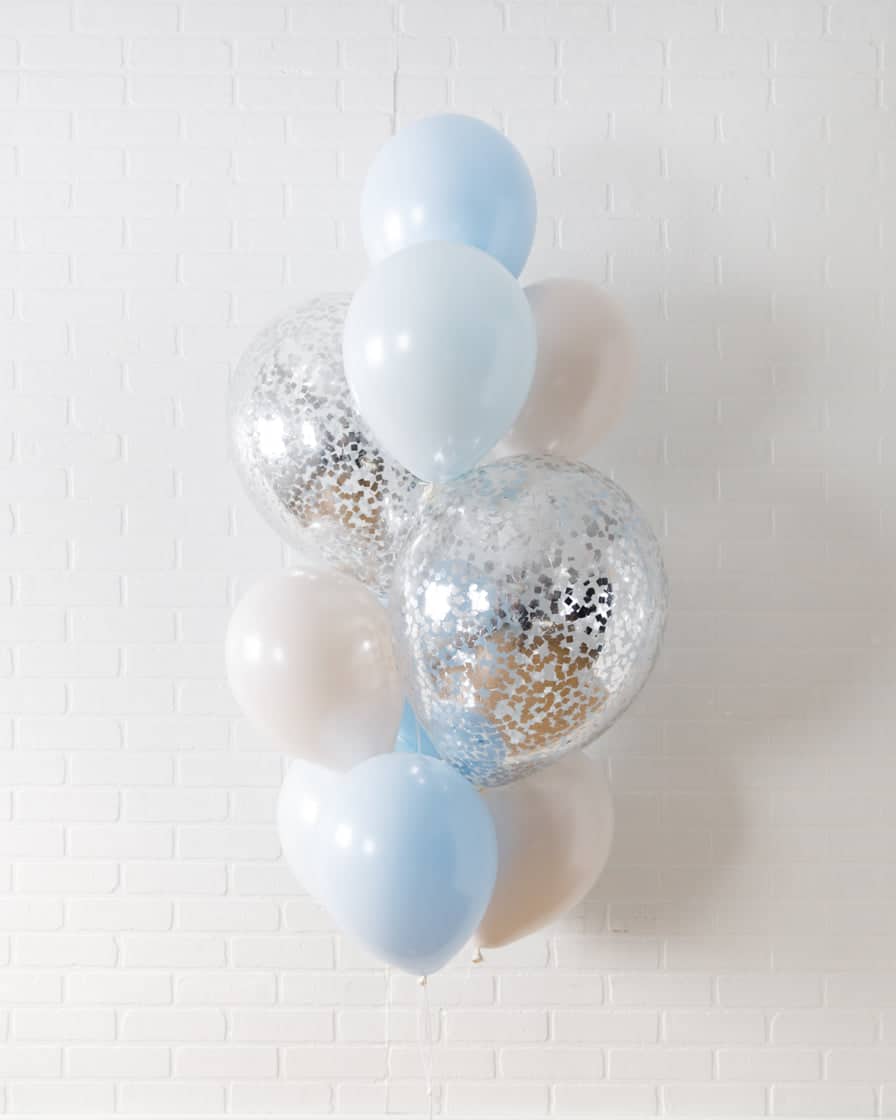 Giverny – Confetti and 11in Balloons – bouquet of 10 | Rental Giverny – Confetti and 11in Balloons – bouquet of 10 | Rental