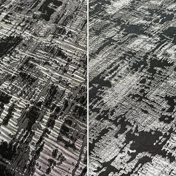 Calypso Jacquard (Reversible) Wholesale Fabric in Black | Rental