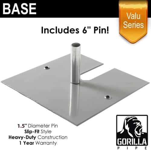 Valu Series – 15in x 15in Standard Duty 6″ x 1.5″ Base (Up to 8ft) | Rental Valu Series – 15in x 15in Standard Duty 6″ x 1.5″ Base (Up to 8ft) | Rental