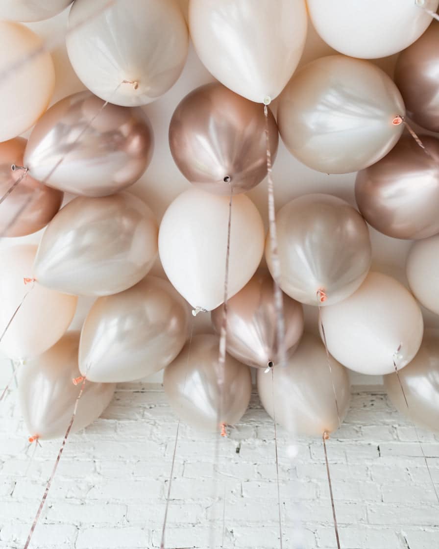 Glam Tan – 11in Ceiling Balloons – set of 25 | Rental