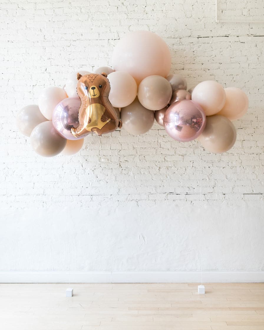 Customizable – Floating Balloon Arch with Foil – 5ft | Rental Customizable – Floating Balloon Arch with Foil – 5ft | Rental