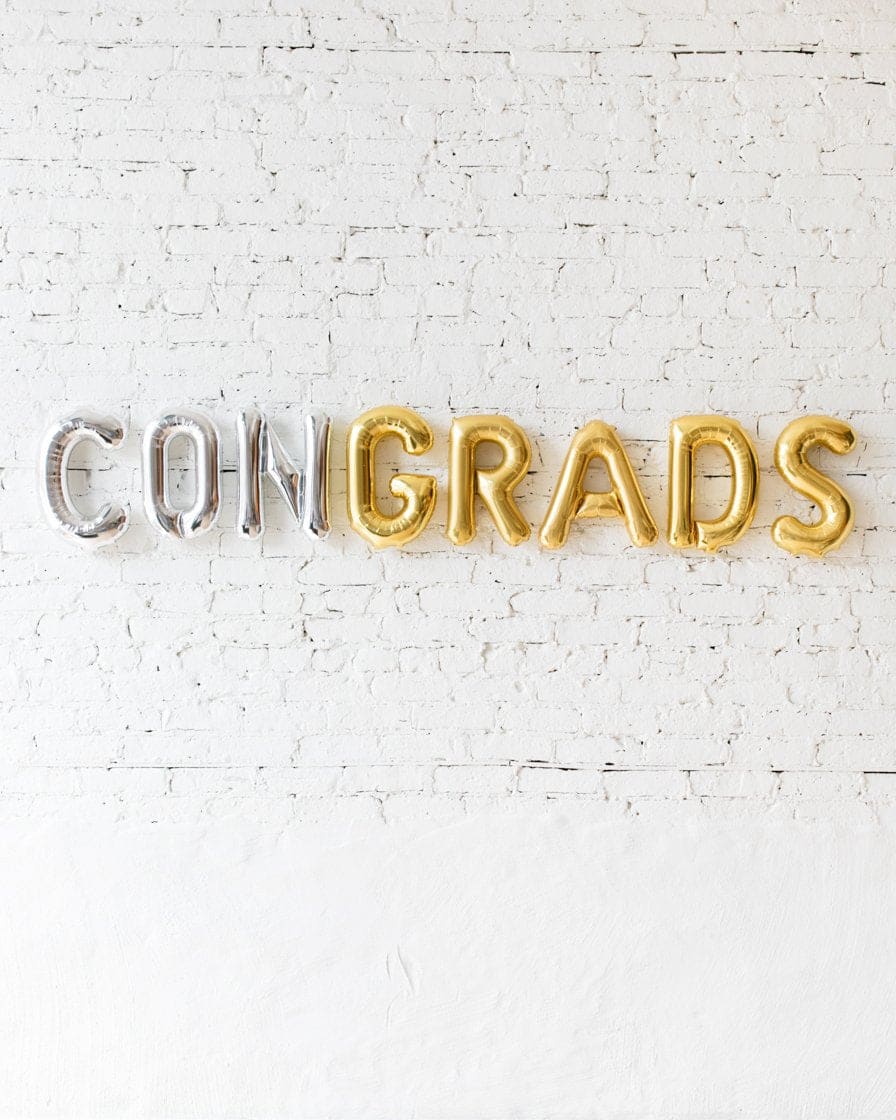 16in CONGRADS Foil Balloon Set | Rental