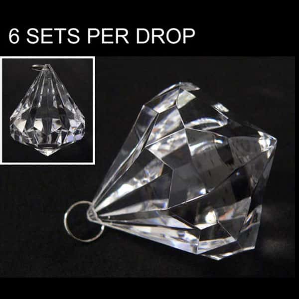 DecoStar™ Large Bling Acrylic Bead / Drop (Case of 6) | Rental DecoStar™ Large Bling Acrylic Bead / Drop (Case of 6) | Rental