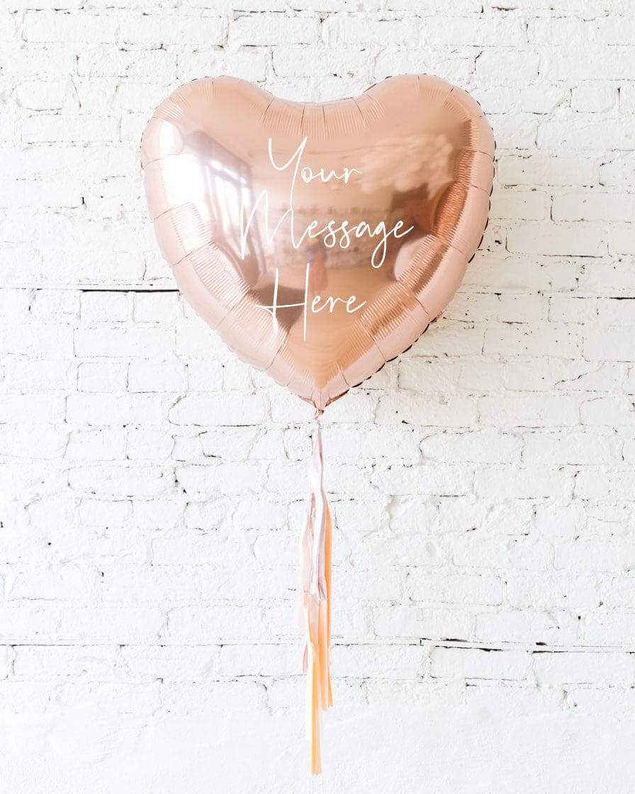 GIFT-36in Rose Gold Heart Foil and Blush and Mauve Tassel | Purchase GIFT-36in Rose Gold Heart Foil and Blush and Mauve Tassel | Purchase