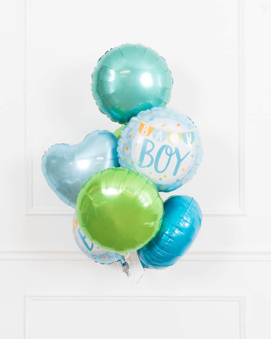 GIFT- Baby Boy Foil Balloon Bouquet | Rental GIFT- Baby Boy Foil Balloon Bouquet | Rental