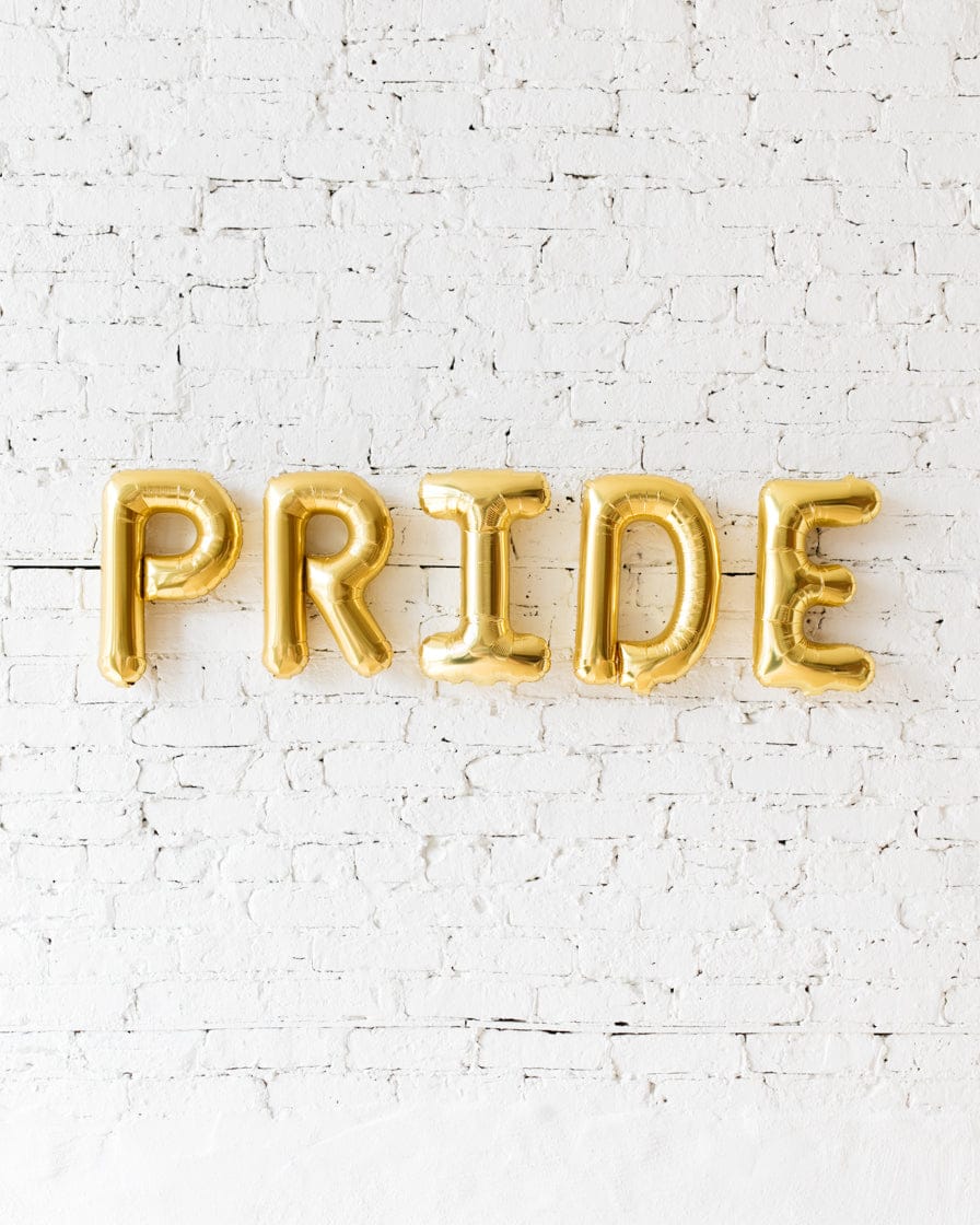 16in PRIDE Gold Foil Balloon Set | Rental