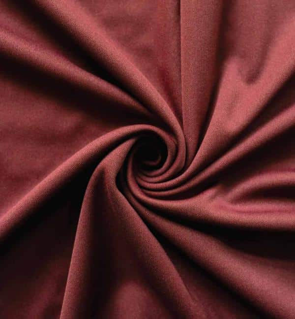 *IFR* Poly Stretch / Scuba Cloth Drape Panel w/ Sewn Rod Pocket (IFR) – Burgundy | Rental
