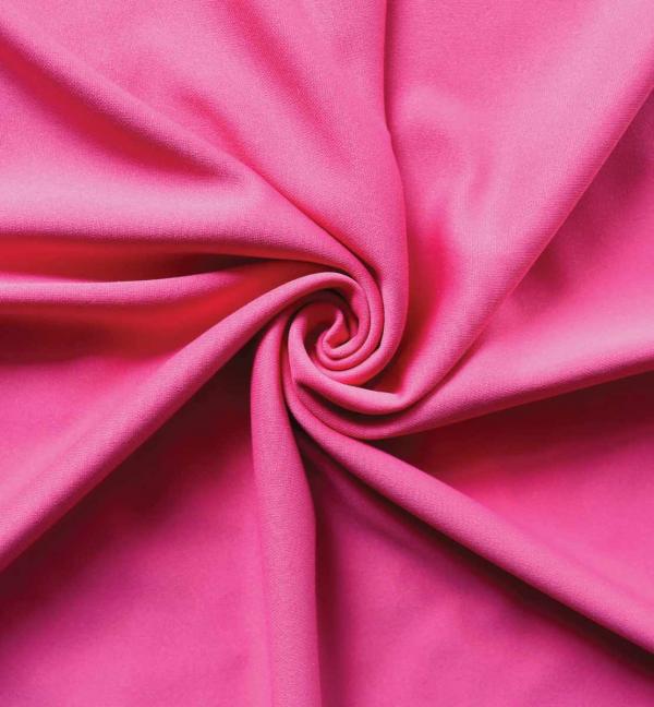 *IFR* Poly Stretch / Scuba Cloth Drape Panel w/ Sewn Rod Pocket (IFR) – Hot Pink | Rental