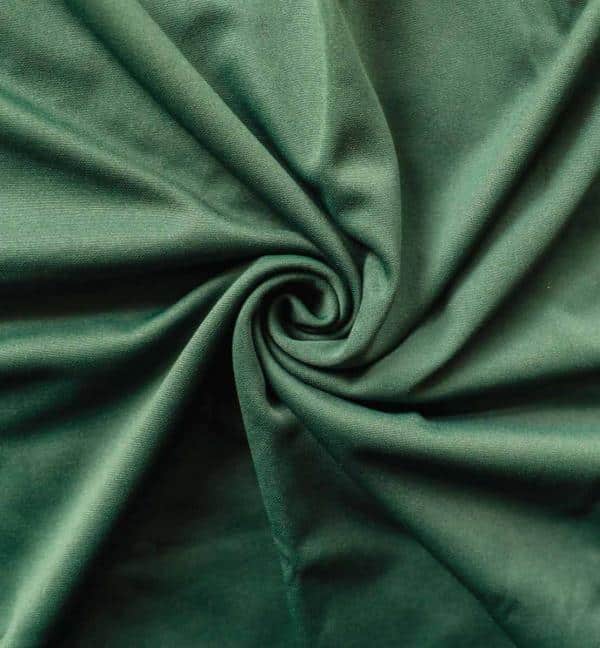 *IFR* Poly Stretch / Scuba Cloth Drape Panel w/ Sewn Rod Pocket (IFR) – Hunter Green | Rental