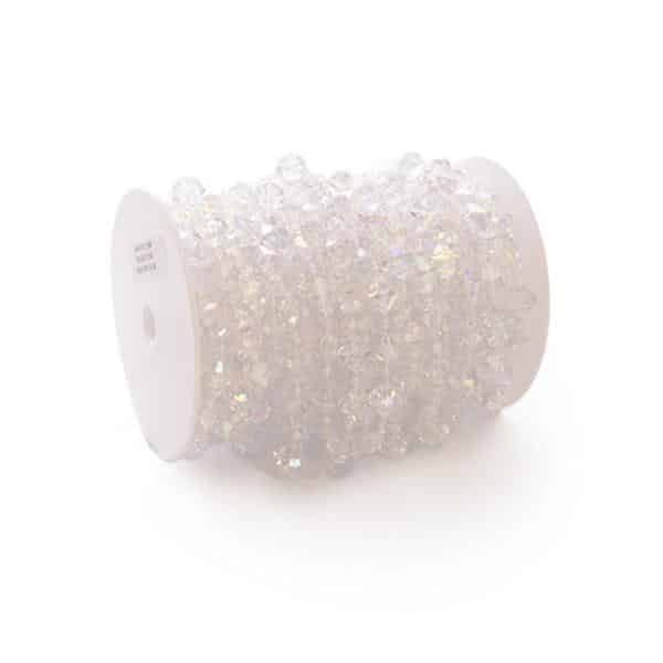 Decostar™ Large Gemstone Iridescent Crystal Bead Strand – 66ft. Roll | Rental Decostar™ Large Gemstone Iridescent Crystal Bead Strand – 66ft. Roll | Rental