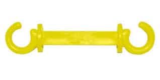 Plastic C Hook For Stanchion – Yellow | Rental Plastic C Hook For Stanchion – Yellow | Rental