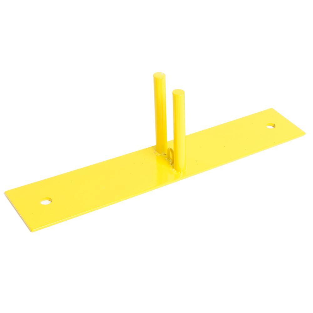 Perimeter Patrol Yellow 23.5 in. L x 4.75 in. W x 6.75 in. H Powder-Coated Steel Ground Base for Temporary Fencing Rental | Rental Perimeter Patrol Yellow 23.5 in. L x 4.75 in. W x 6.75 in. H Powder-Coated Steel Ground Base for Temporary Fencing Rental | Rental