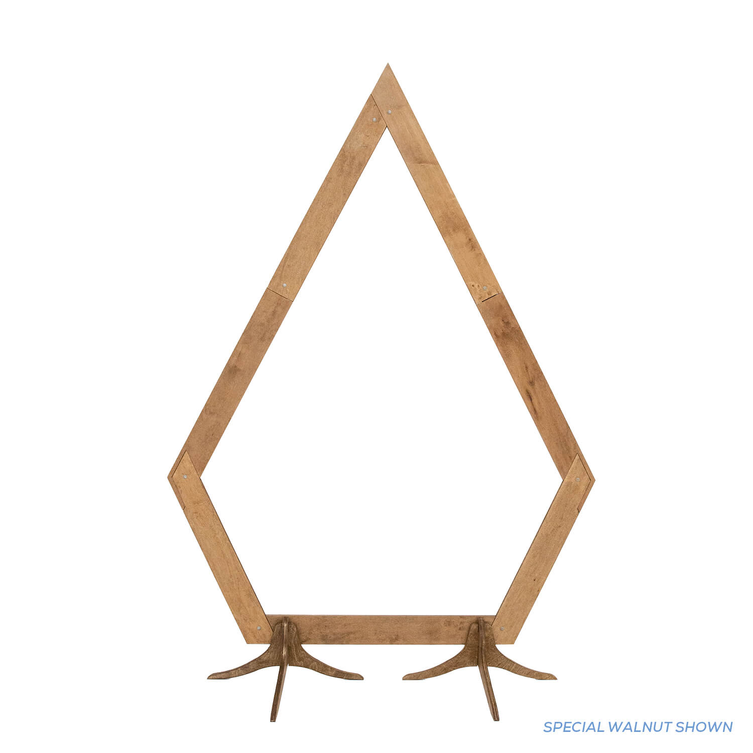 Diamond Wood Frame Wedding Arch – Wood – Special Walnut | Rental Diamond Wood Frame Wedding Arch – Wood – Special Walnut | Rental