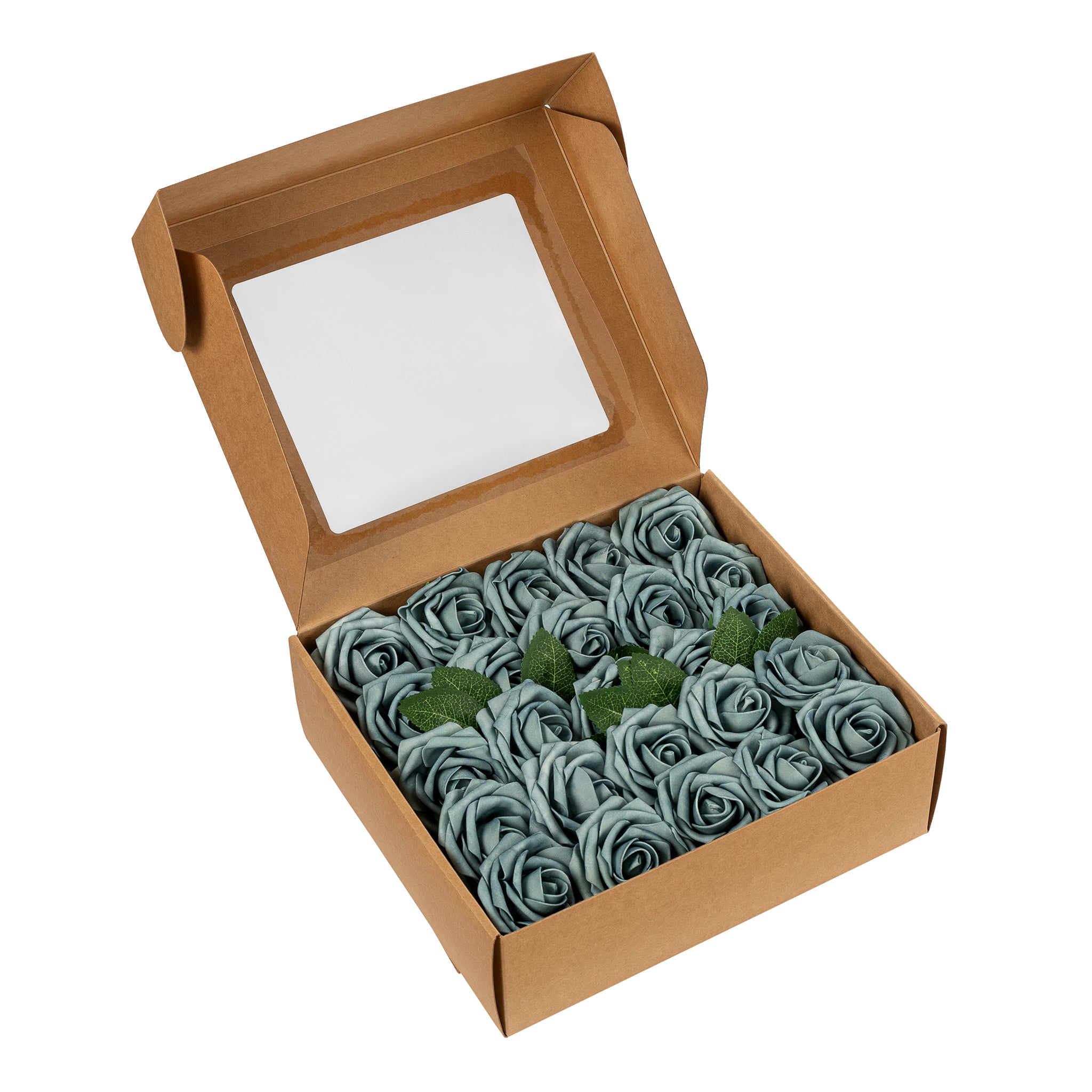Artificial DIY Foam Rose Stems (50 pcs) – Dusty Blue | Rental Artificial DIY Foam Rose Stems (50 pcs) – Dusty Blue | Rental