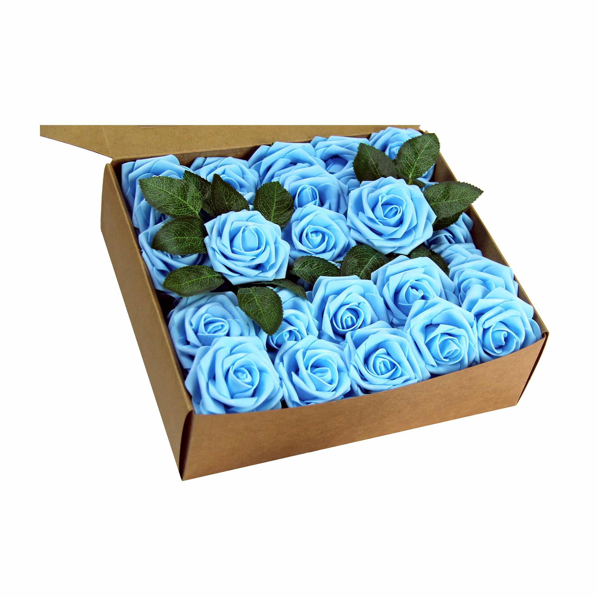 Artificial DIY Foam Rose Stems (50 pcs) – Baby Blue | Rental Artificial DIY Foam Rose Stems (50 pcs) – Baby Blue | Rental