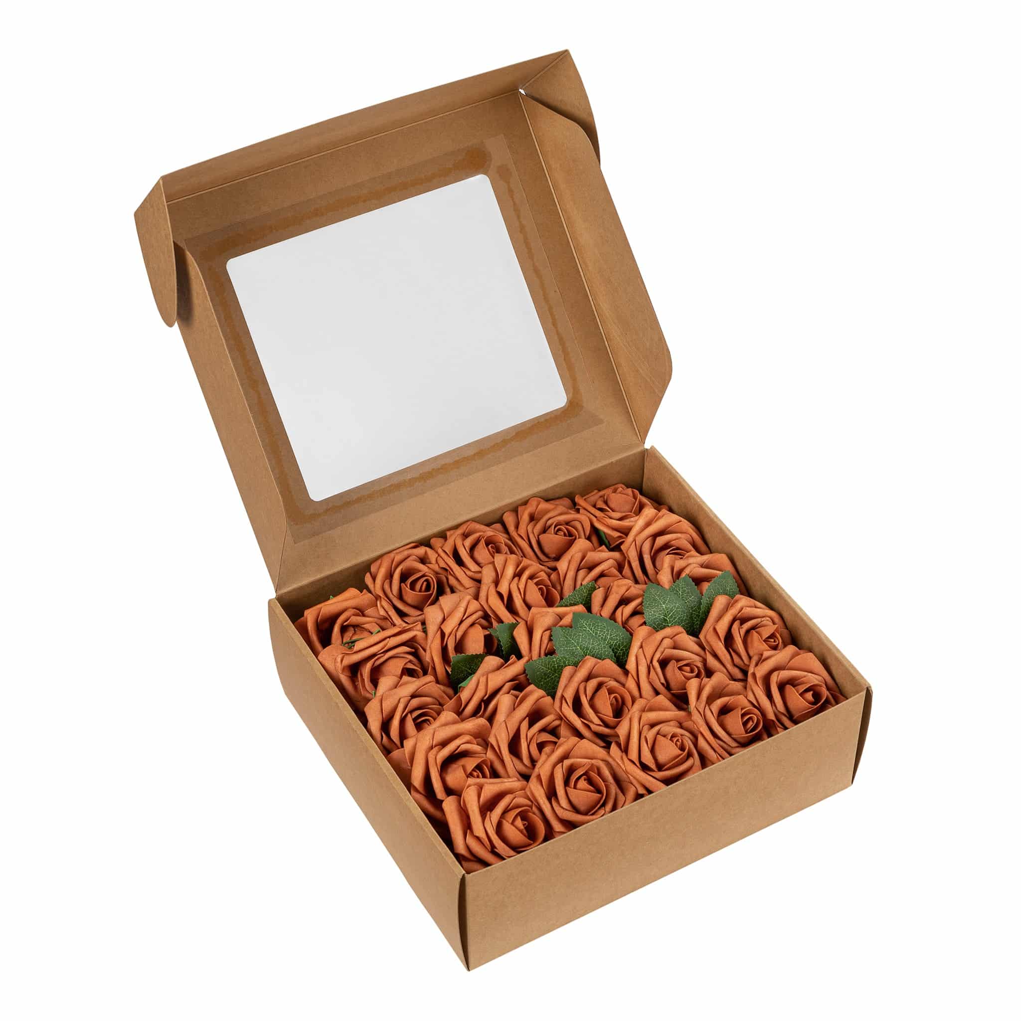 Artificial DIY Foam Rose Stems (50 pcs) – Terracotta | Rental