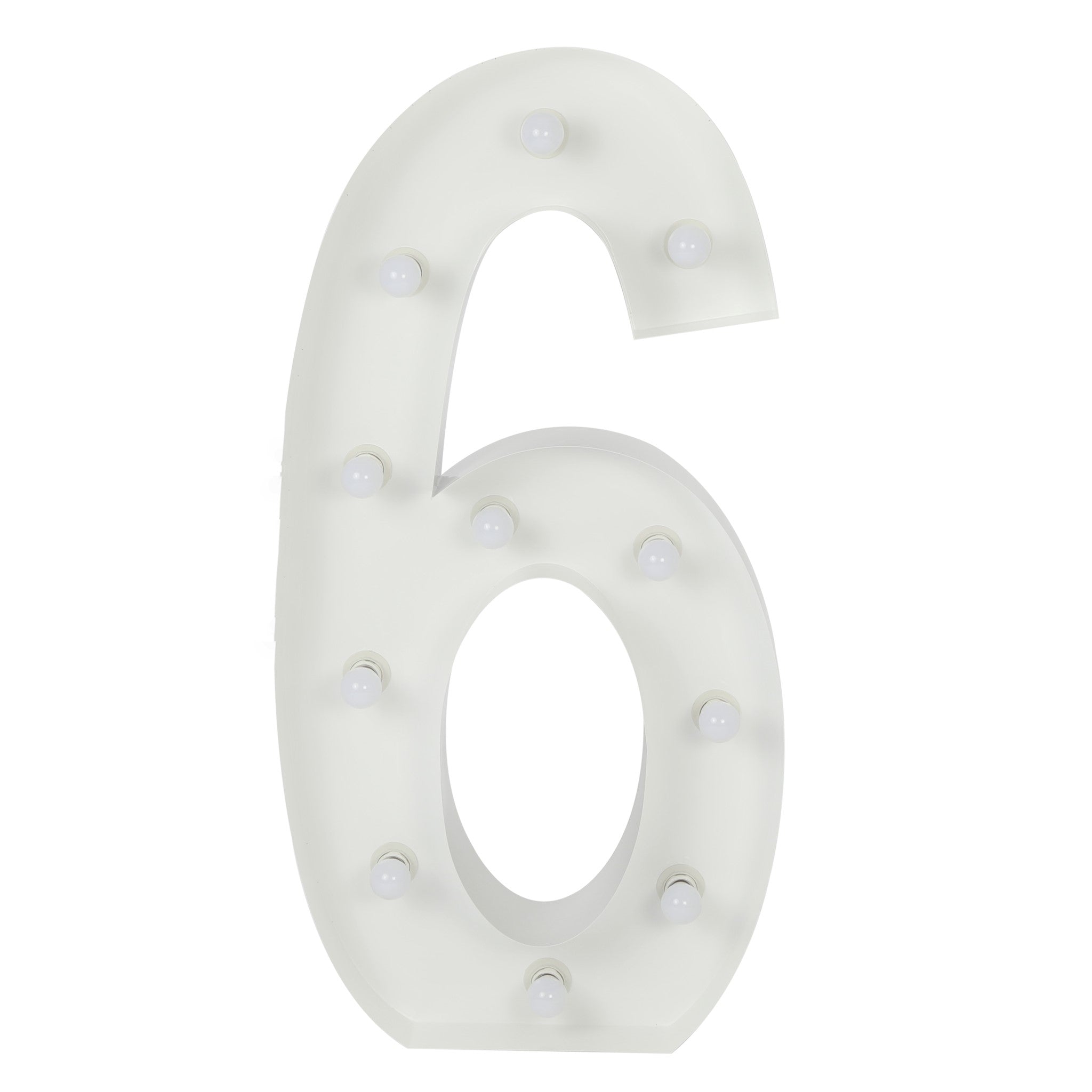 Large 4ft Tall LED Marquee Number – 6 | Rental Large 4ft Tall LED Marquee Number – 6 | Rental