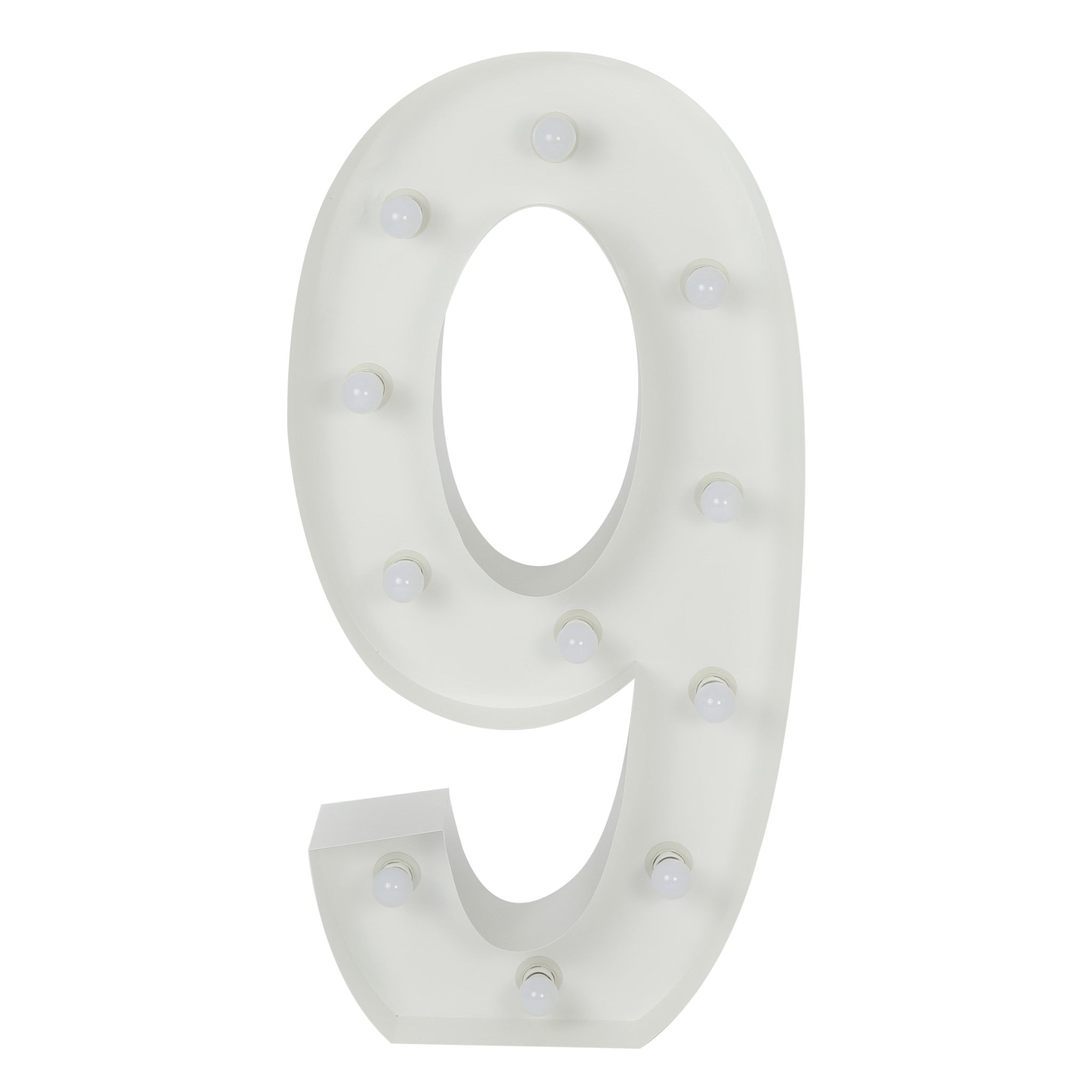 Large 4ft Tall LED Marquee Number – 9 | Rental Large 4ft Tall LED Marquee Number – 9 | Rental