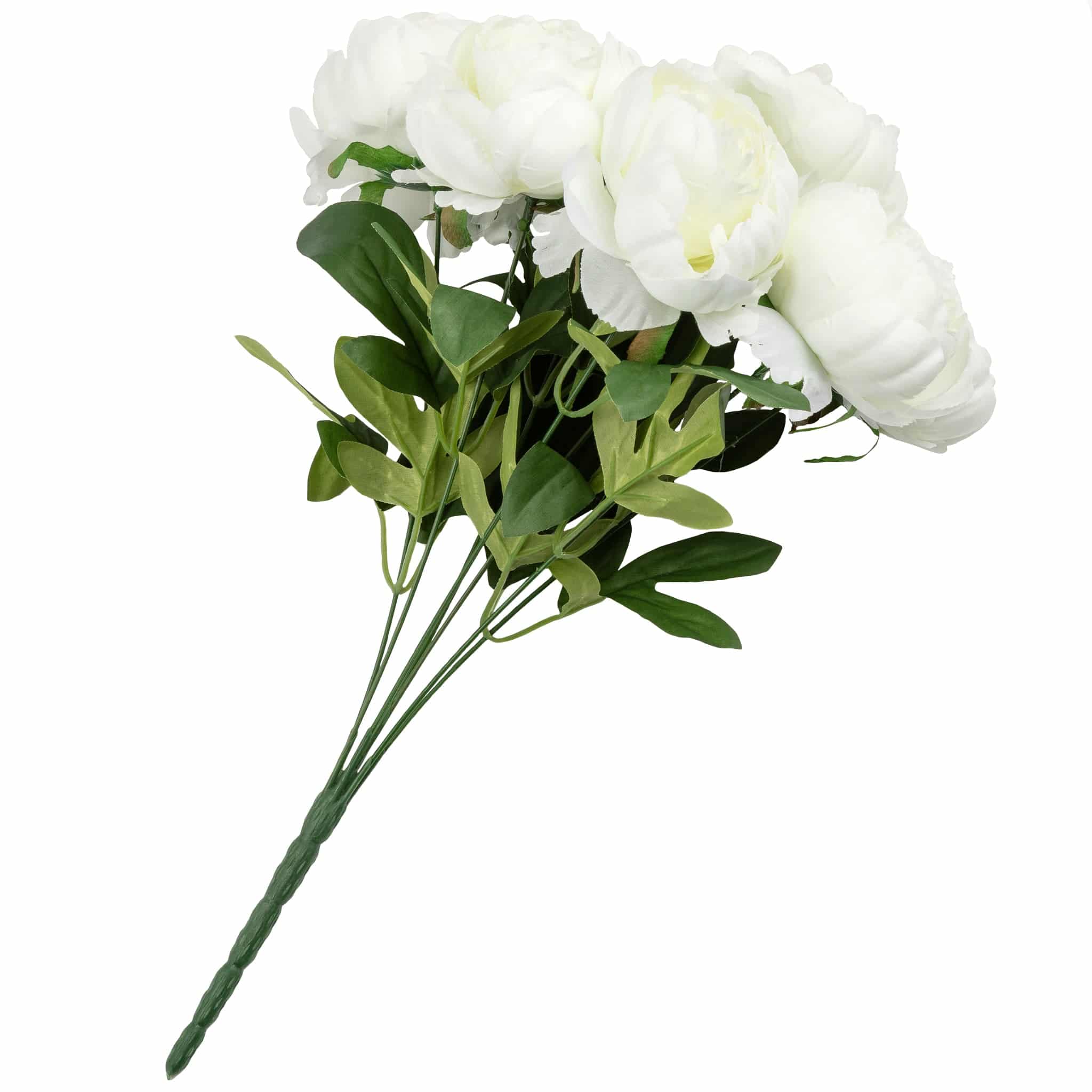 Silk Artificial Peony Flower Bush Bundle – Ivory | Rental Silk Artificial Peony Flower Bush Bundle – Ivory | Rental