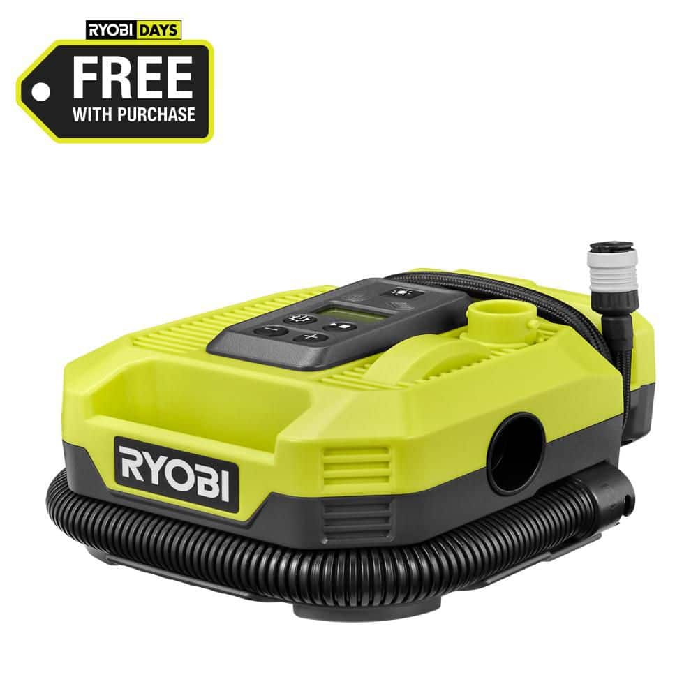 RYOBI — ONE+ 18V Cordless Dual Function Inflator/Deflator(Tool Only) | Rental RYOBI — ONE+ 18V Cordless Dual Function Inflator/Deflator(Tool Only) | Rental